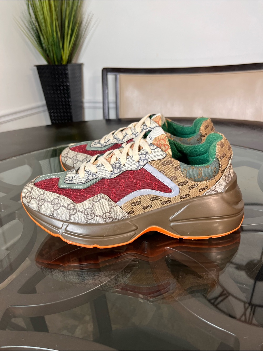 Gucci Rhyton 'Beige Brick Red
Monogram GG Men's Sz 8